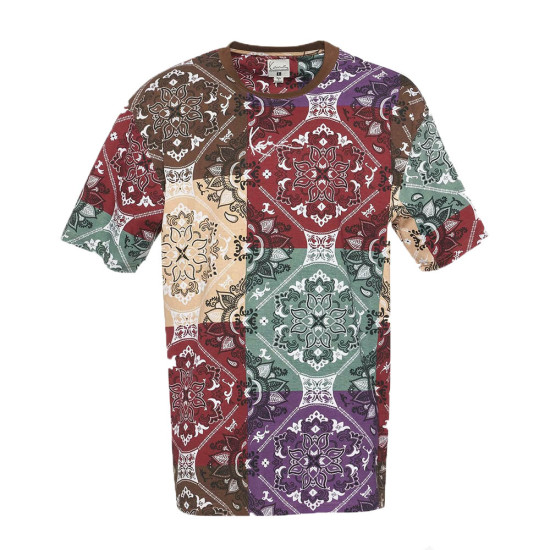 Karl Kani Ανδρική κοντομάνικη μπλούζα Small Signature Paisley Tee